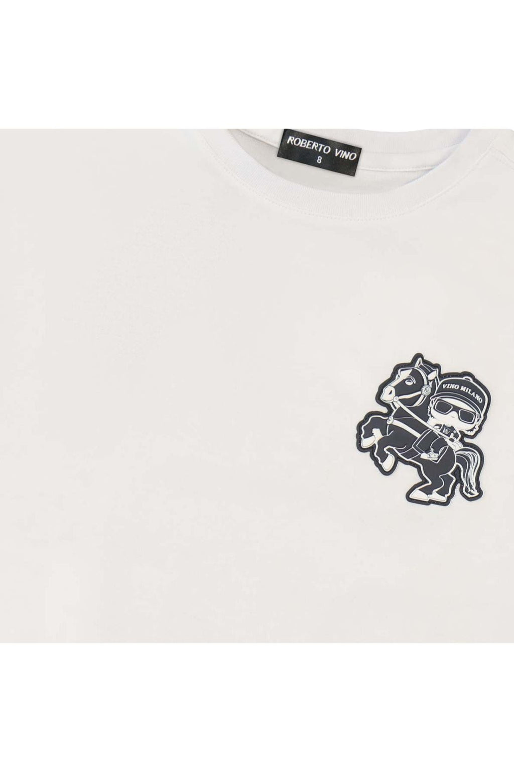 חולצת טישירט ROBERTO VINO SIGNATURE הדפס אחורי לילדים