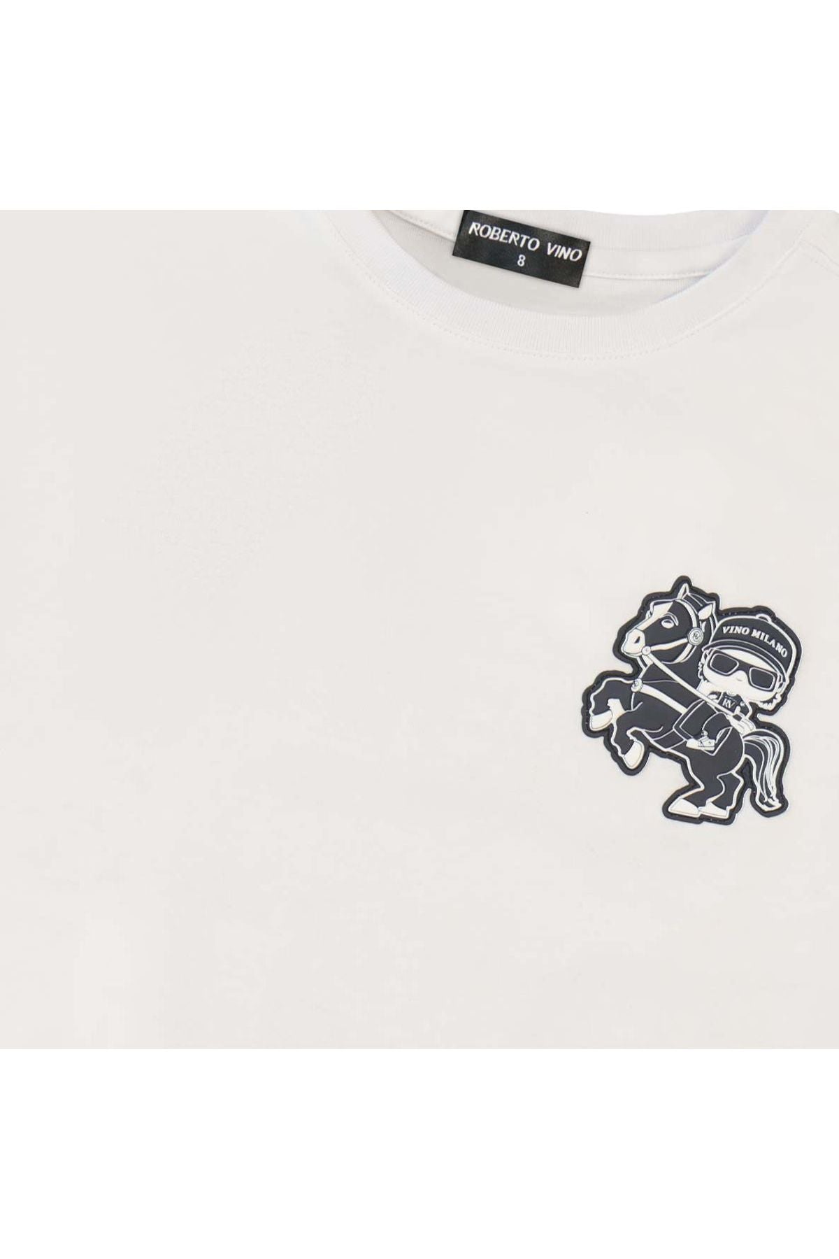 חולצת טישירט ROBERTO VINO SIGNATURE הדפס אחורי לילדים