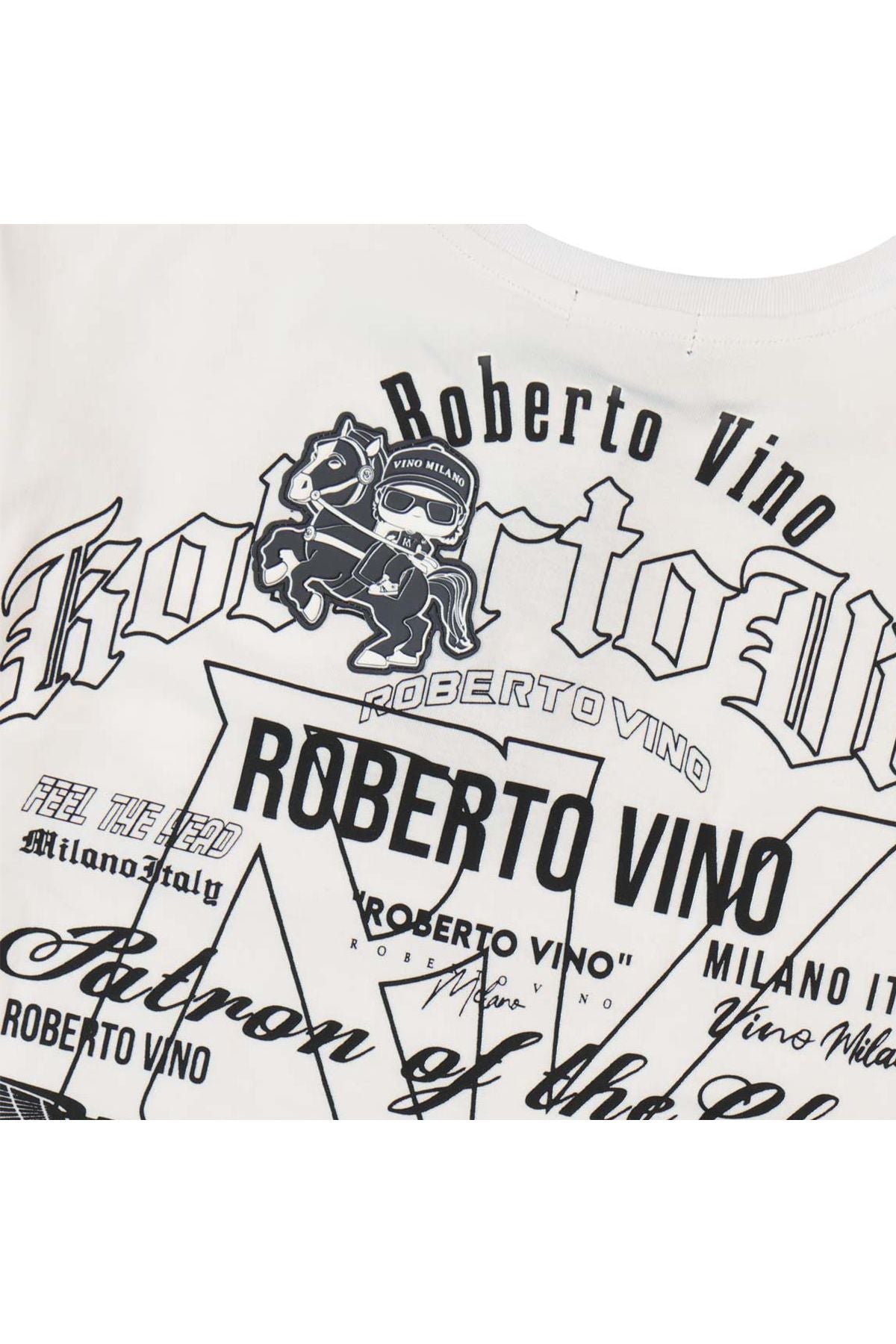 חולצת טישירט ROBERTO VINO SIGNATURE הדפס אחורי לילדים