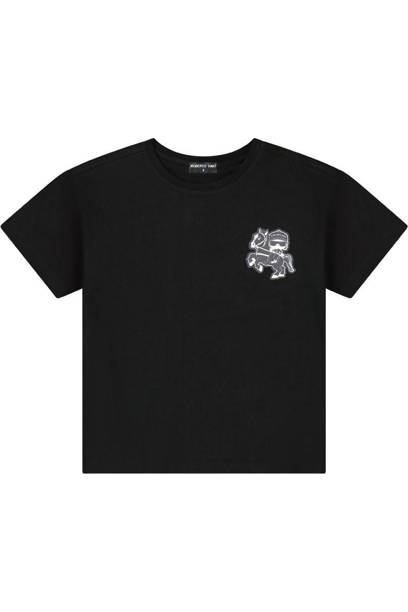 חולצת טישירט ROBERTO VINO SIGNATURE הדפס אחורי לילדים
