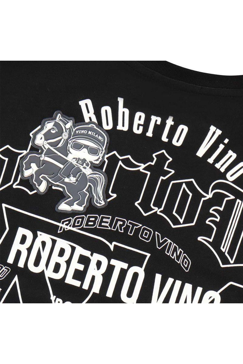 חולצת טישירט ROBERTO VINO SIGNATURE הדפס אחורי לילדים