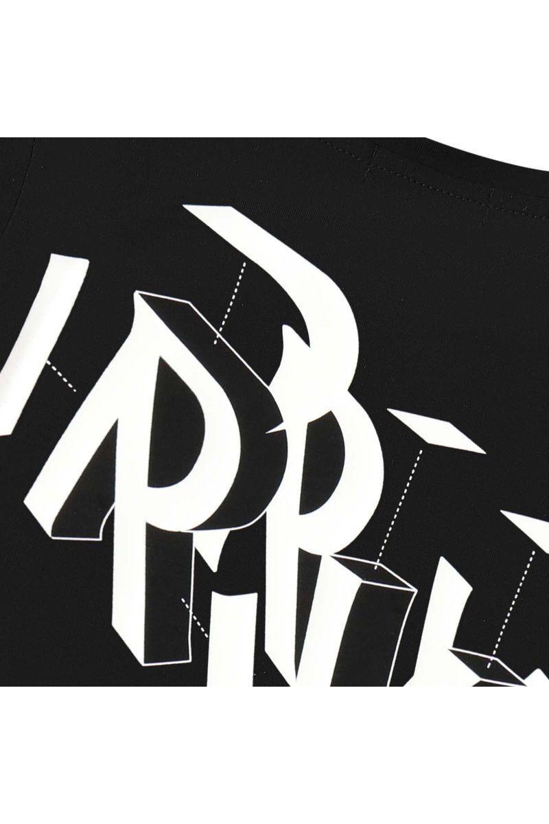 חולצת טישירט ROBERTO VINO EXCLUSIVE הדפס אחורי לילדים Black / 4Y