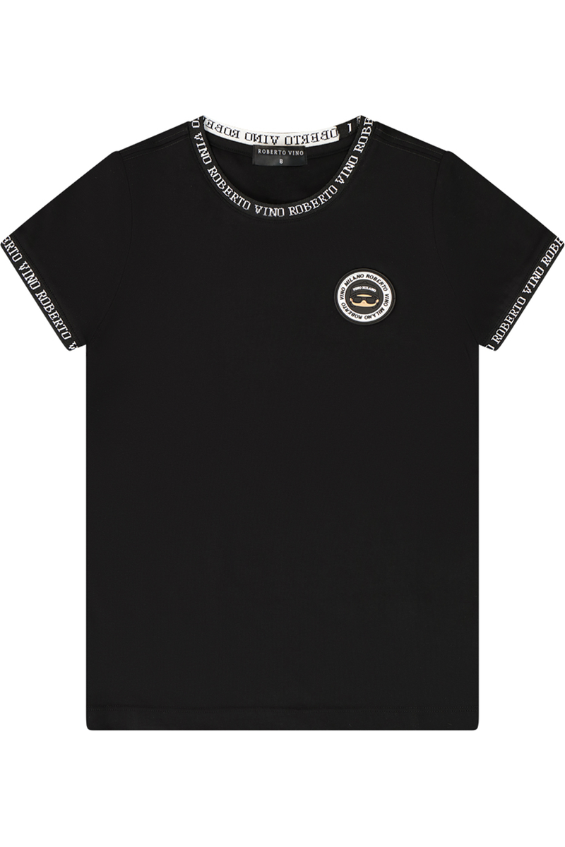 חולצת טישירט ROBERTO VINO LIMITED EDITION לוגו בצווארון לתינוקות