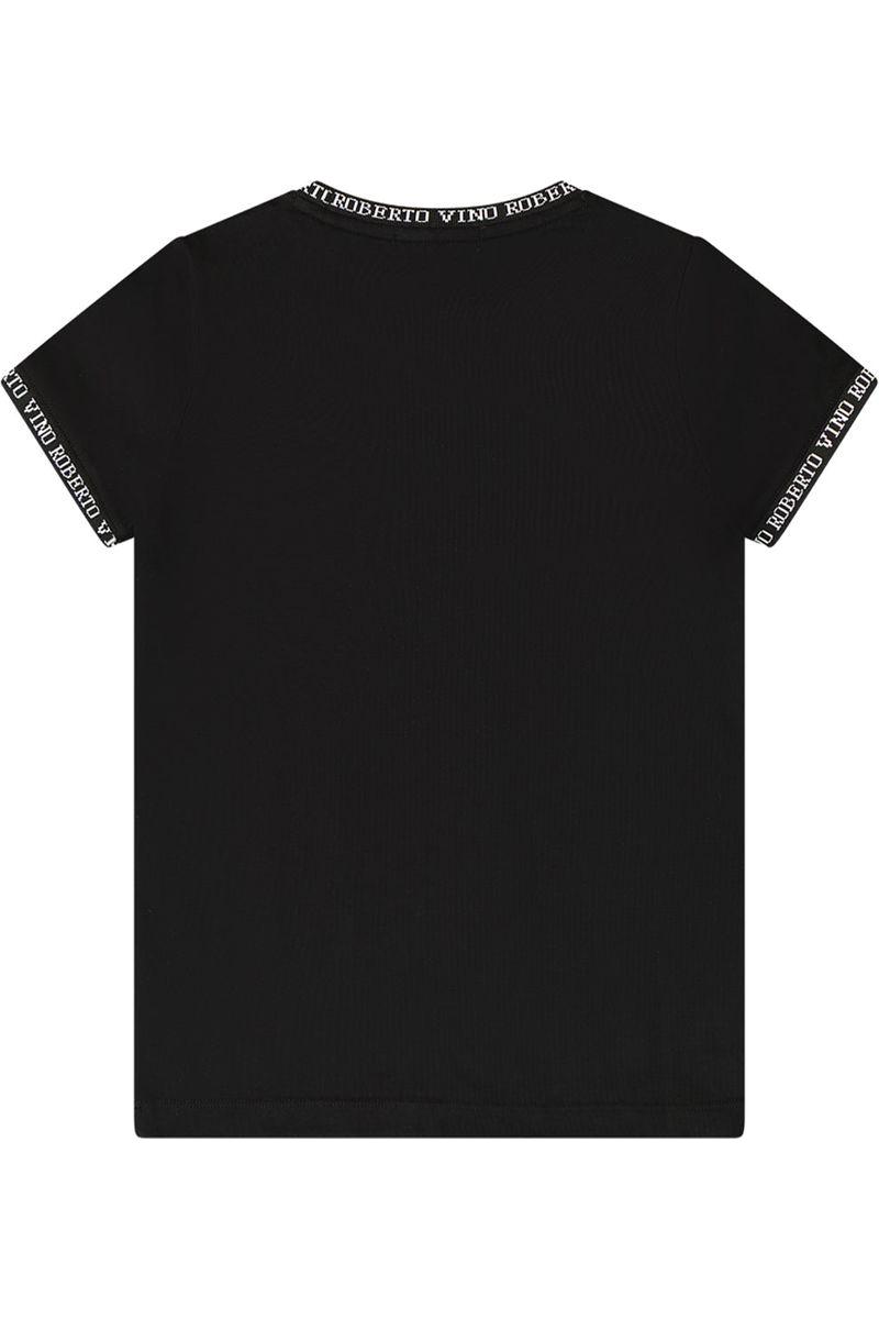 חולצת טישירט ROBERTO VINO LIMITED EDITION לוגו בצווארון לילדים