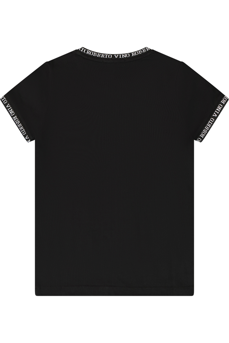 חולצת טישירט ROBERTO VINO LIMITED EDITION לוגו בצווארון לתינוקות