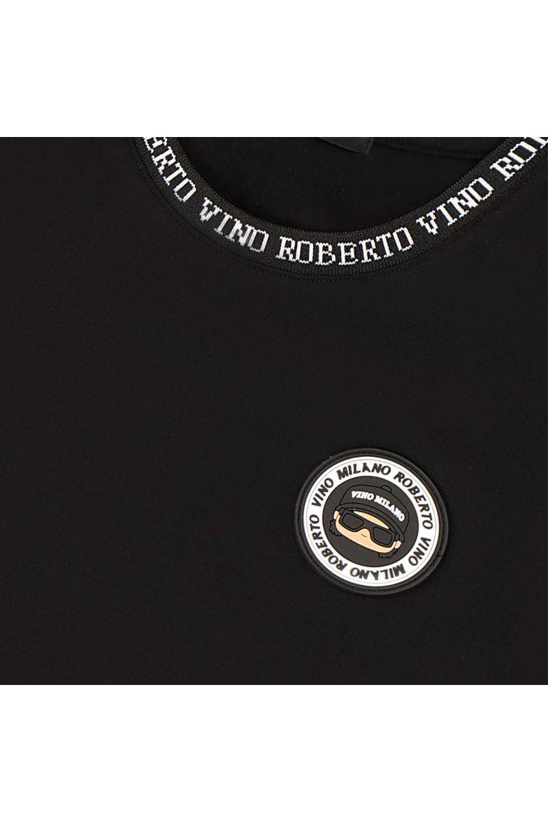 חולצת טישירט ROBERTO VINO LIMITED EDITION לוגו בצווארון לילדים