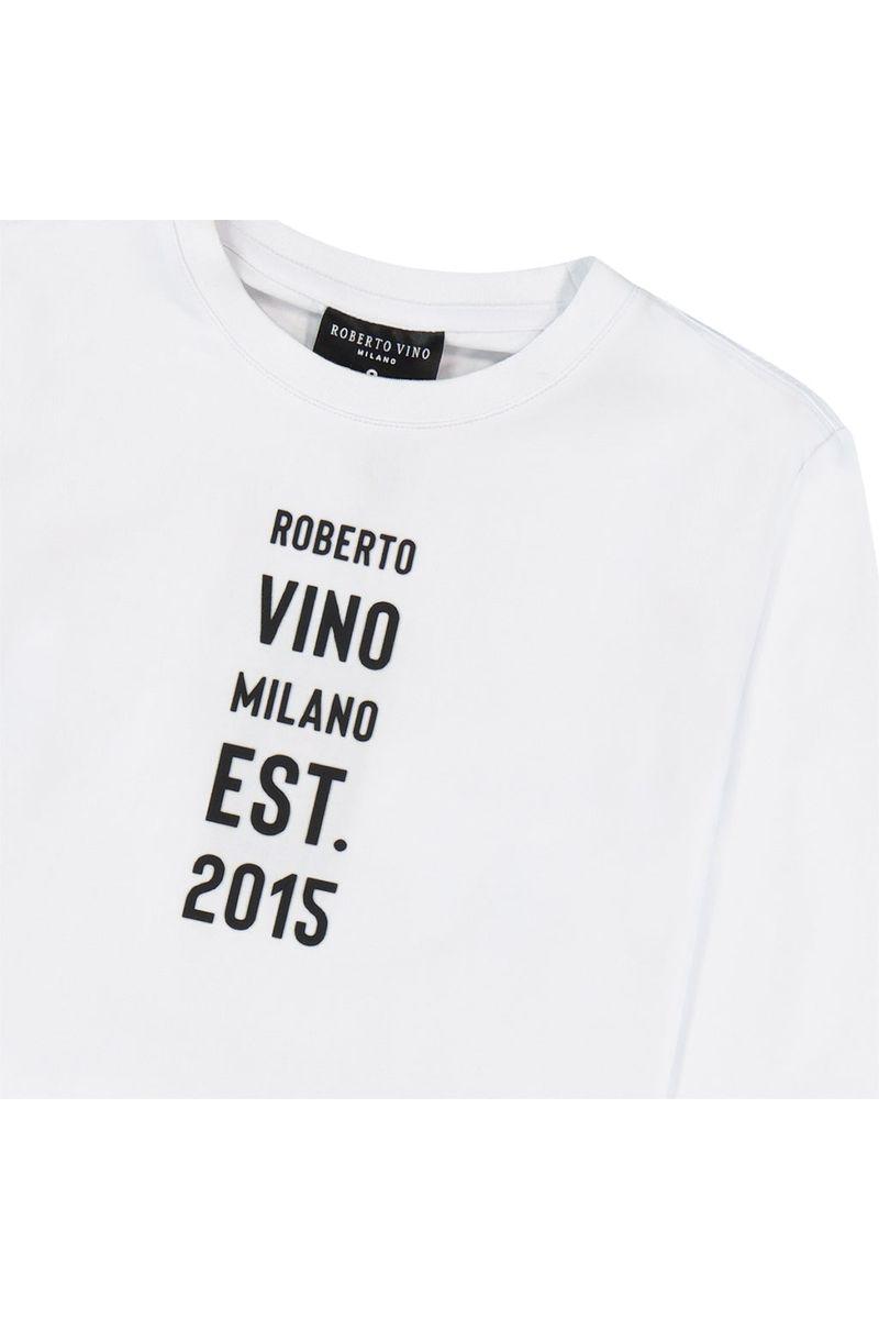 חולצת טי שרט ROBERTO VINO BACK TO BLACK ארוכה לילדים