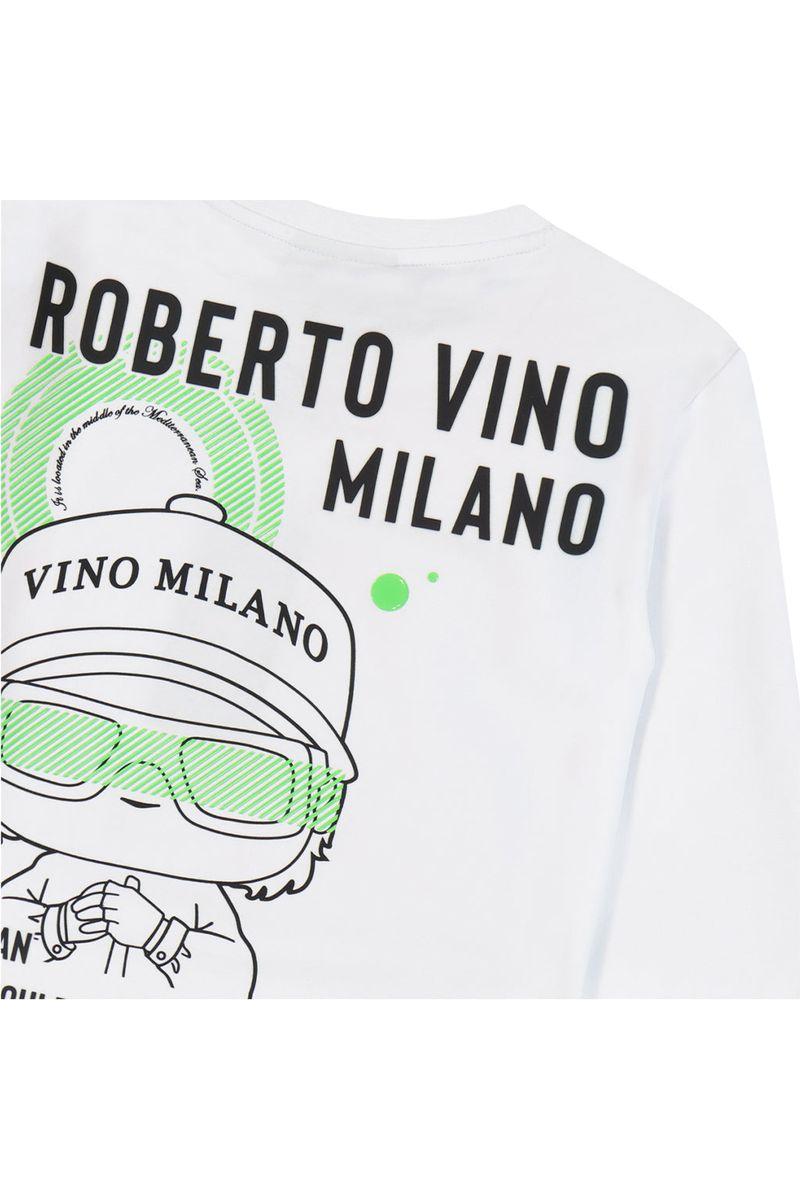 חולצת טי שרט ROBERTO VINO MILANO ארוכה לילדים