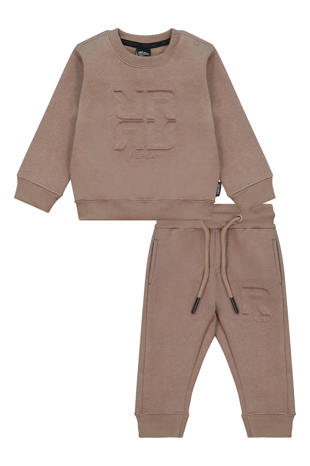 חליפת טרנינג REPLAY קפוצ'ון לתינוקות BROWN / 3-6M