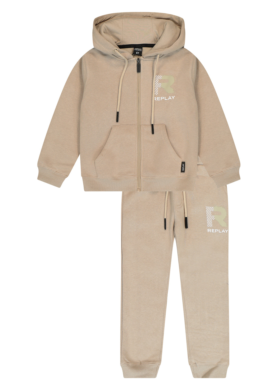 חליפת טרנינג REPLAY רוכסן קפוצ'ון לילדים BEIGE / 2Y