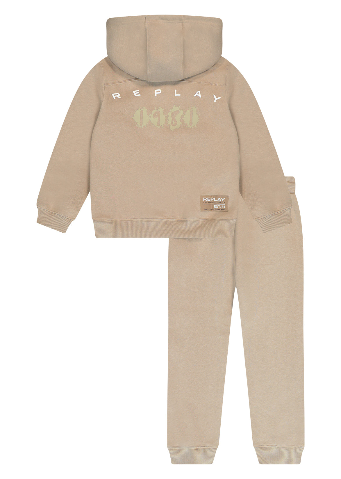 חליפת טרנינג REPLAY רוכסן קפוצ'ון לילדים BEIGE / 2Y