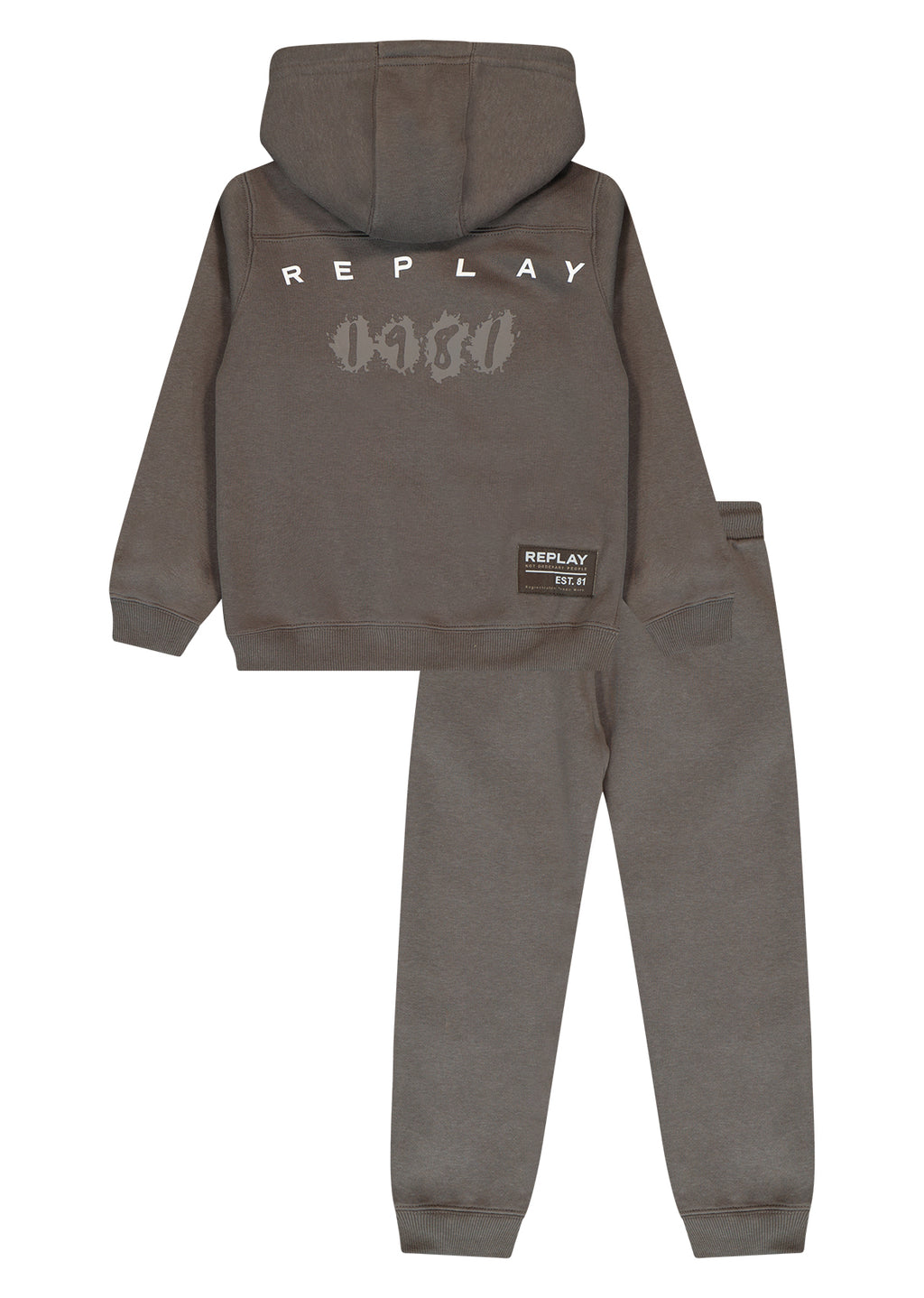 חליפת טרנינג REPLAY רוכסן קפוצ'ון לילדים BROWN / 2Y