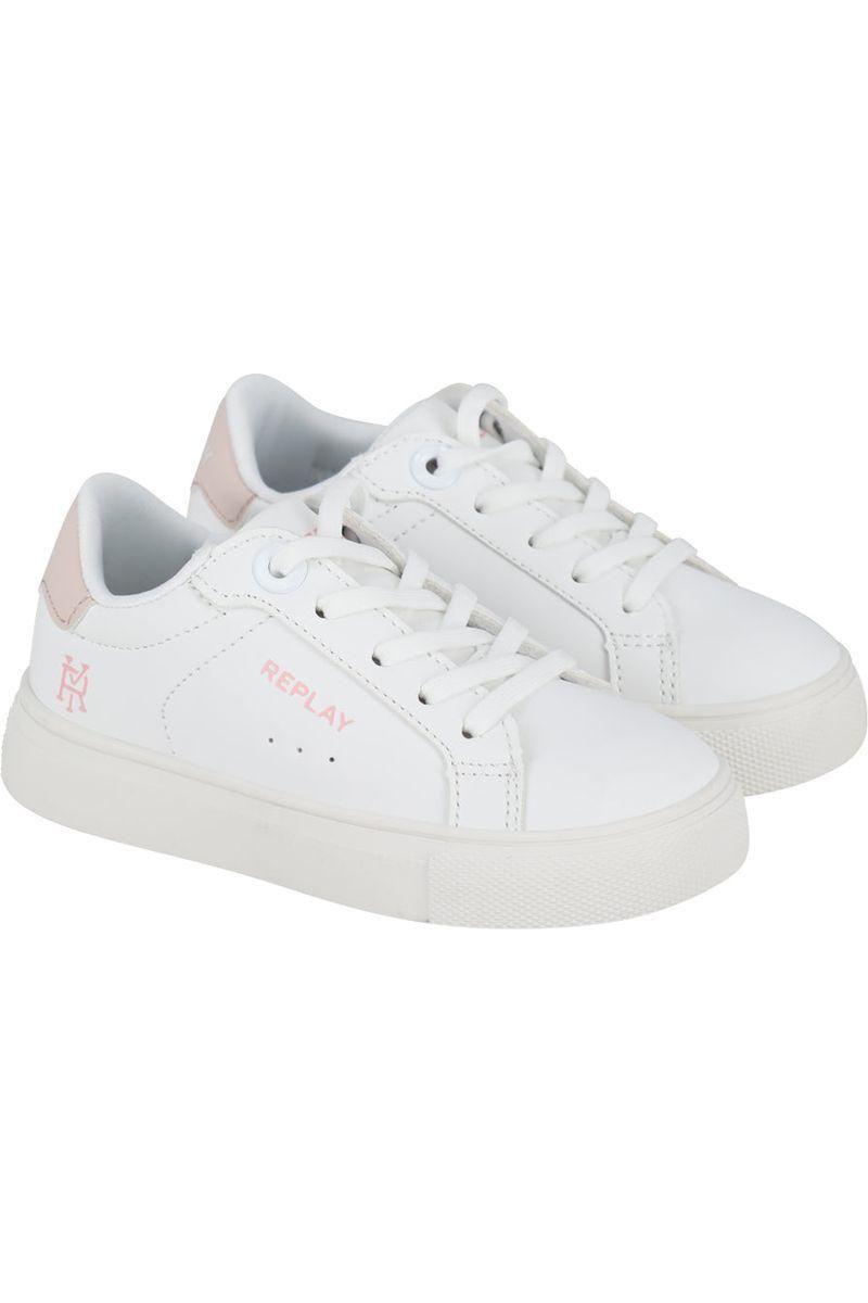נעלי סניקרס REPLAY לוגו מותג בצד לילדות White / 21
