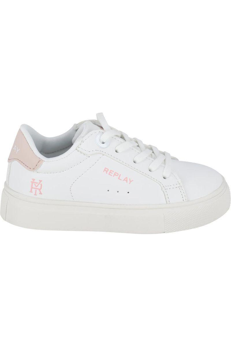 נעלי סניקרס REPLAY לוגו מותג בצד לילדות White / 21