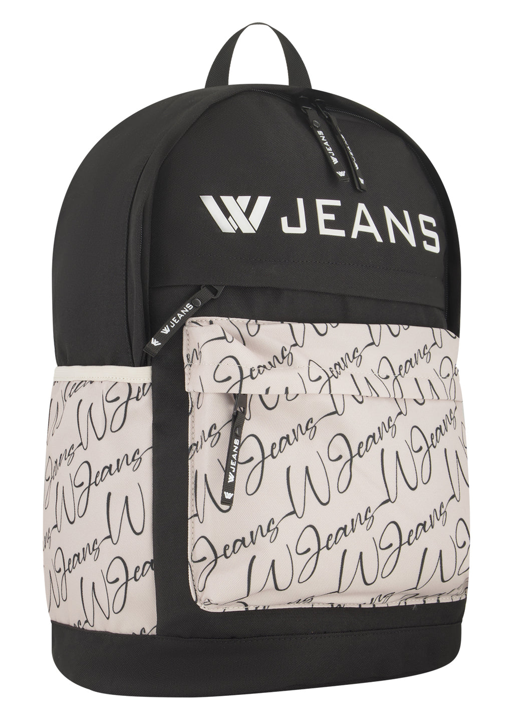 תיק גב W JEANS פרטי צבע קונטרסטיים ורוכסנים בגוון משלים לילדים Multi / OS