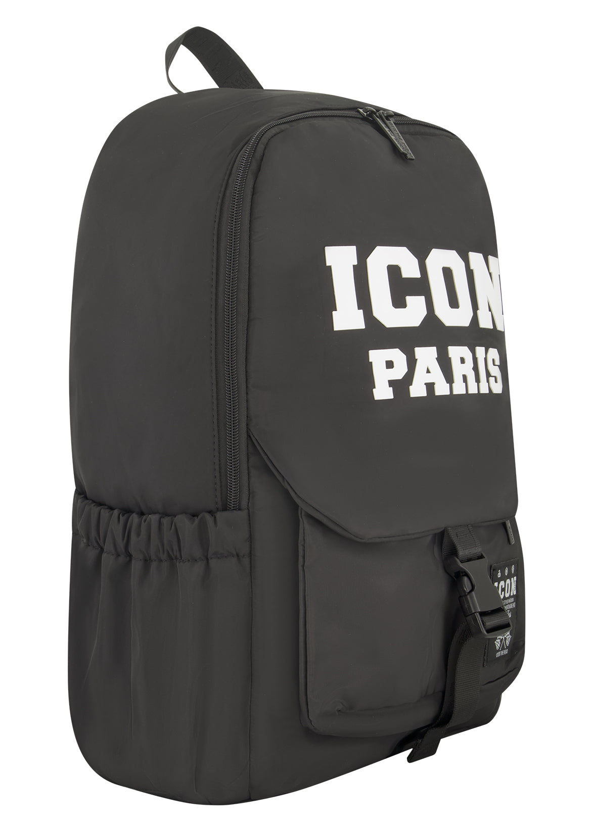 תיק גב ICON PARIS תא קדמי מודגש וכתפיות מרופדות לילדים BLACK / OS