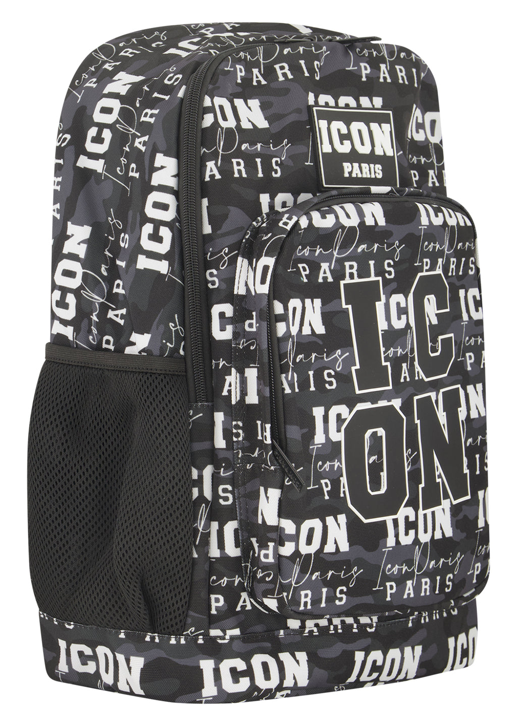 תיק גב ICON PARIS כיסי צד שימושיים וכתפיות מרופדות לילדים BLACK / OS