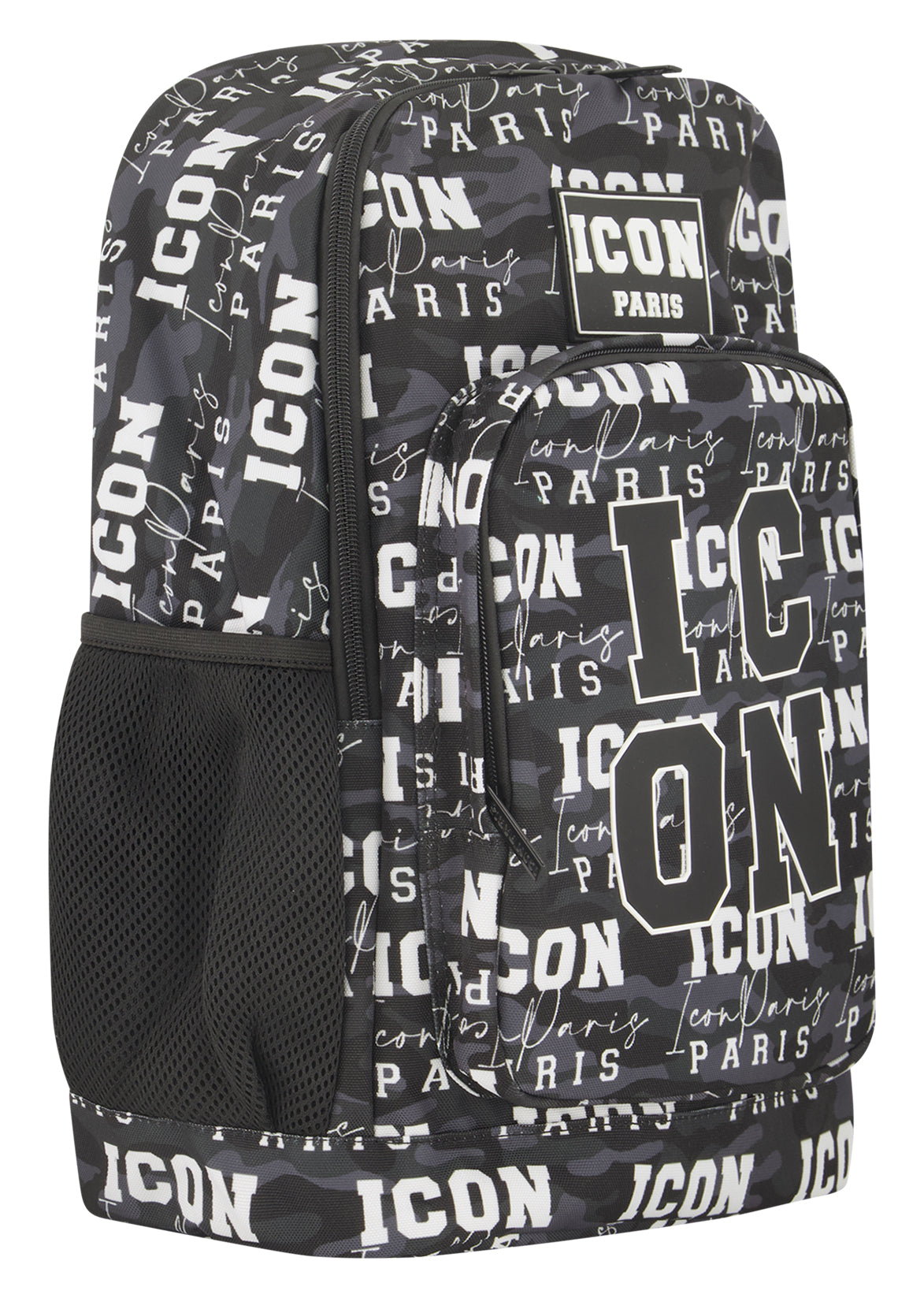 תיק גב ICON PARIS כיסי צד שימושיים וכתפיות מרופדות לילדים BLACK / OS