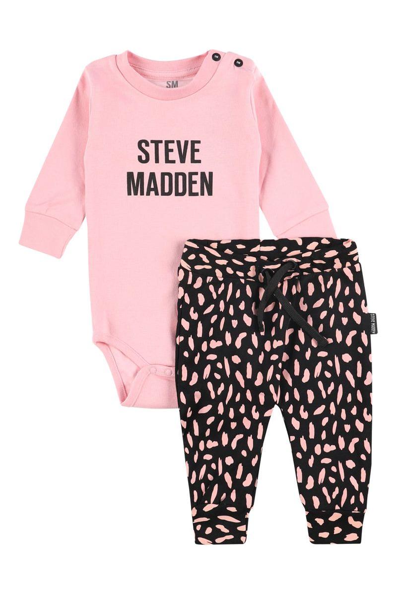 סט בגד גוף+מכנס אינטרלוק STEVE MADDEN לתינוקות