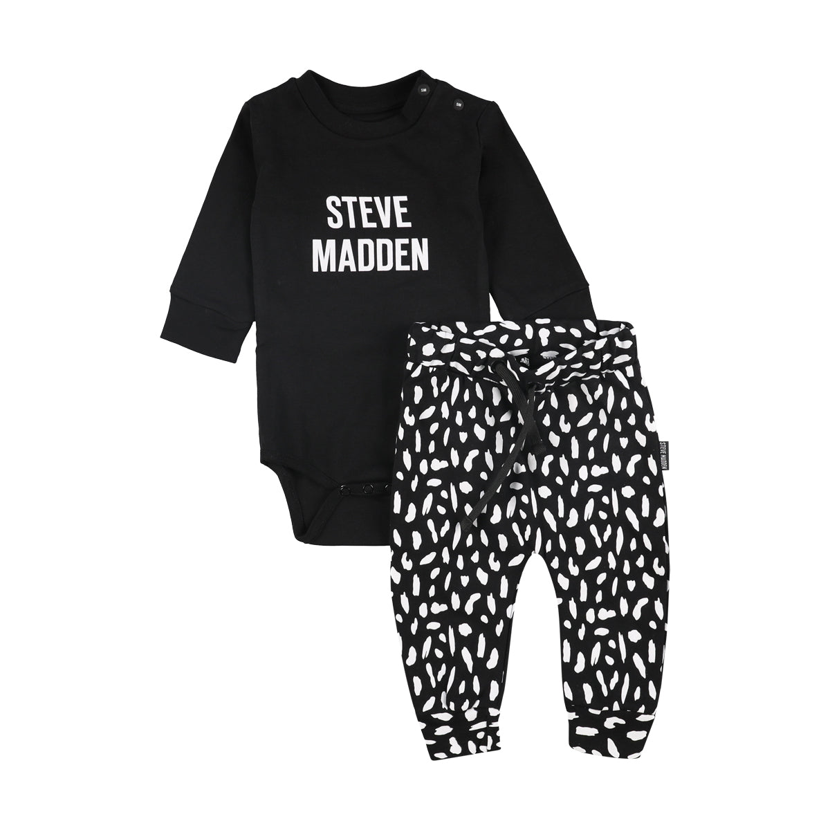 סט בגד גוף+מכנס אינטרלוק STEVE MADDEN לתינוקות