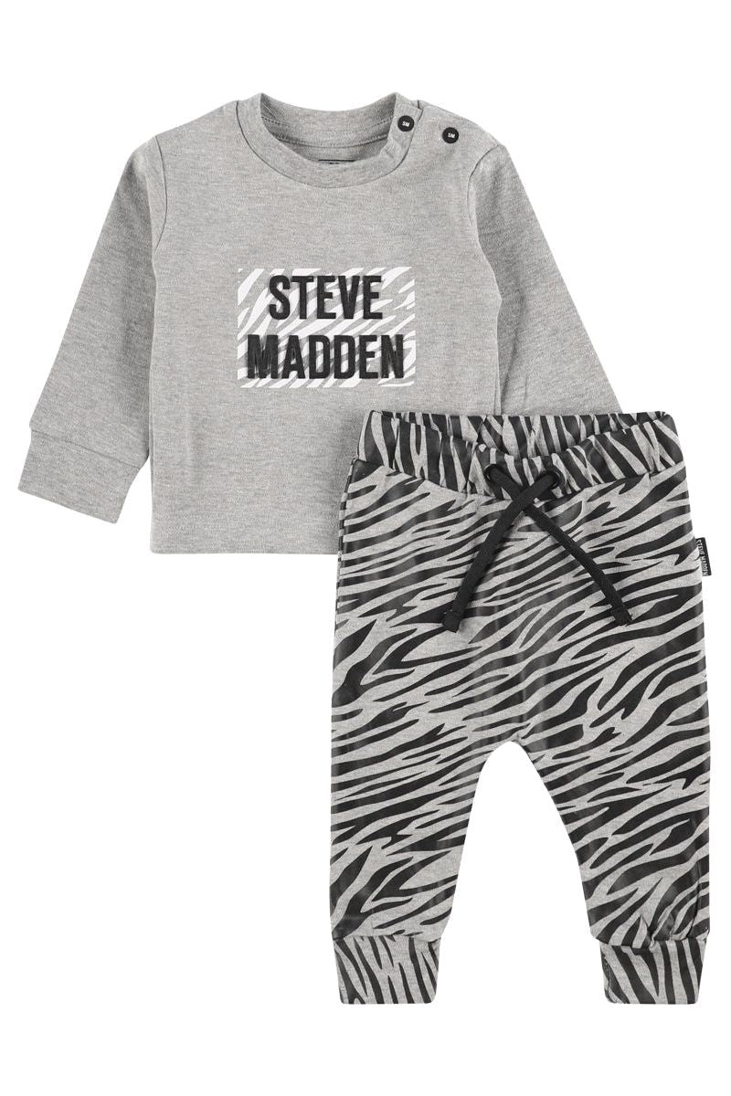 סט חולצה+מכנס אינטרלוק STEVE MADDEN לתינוקות