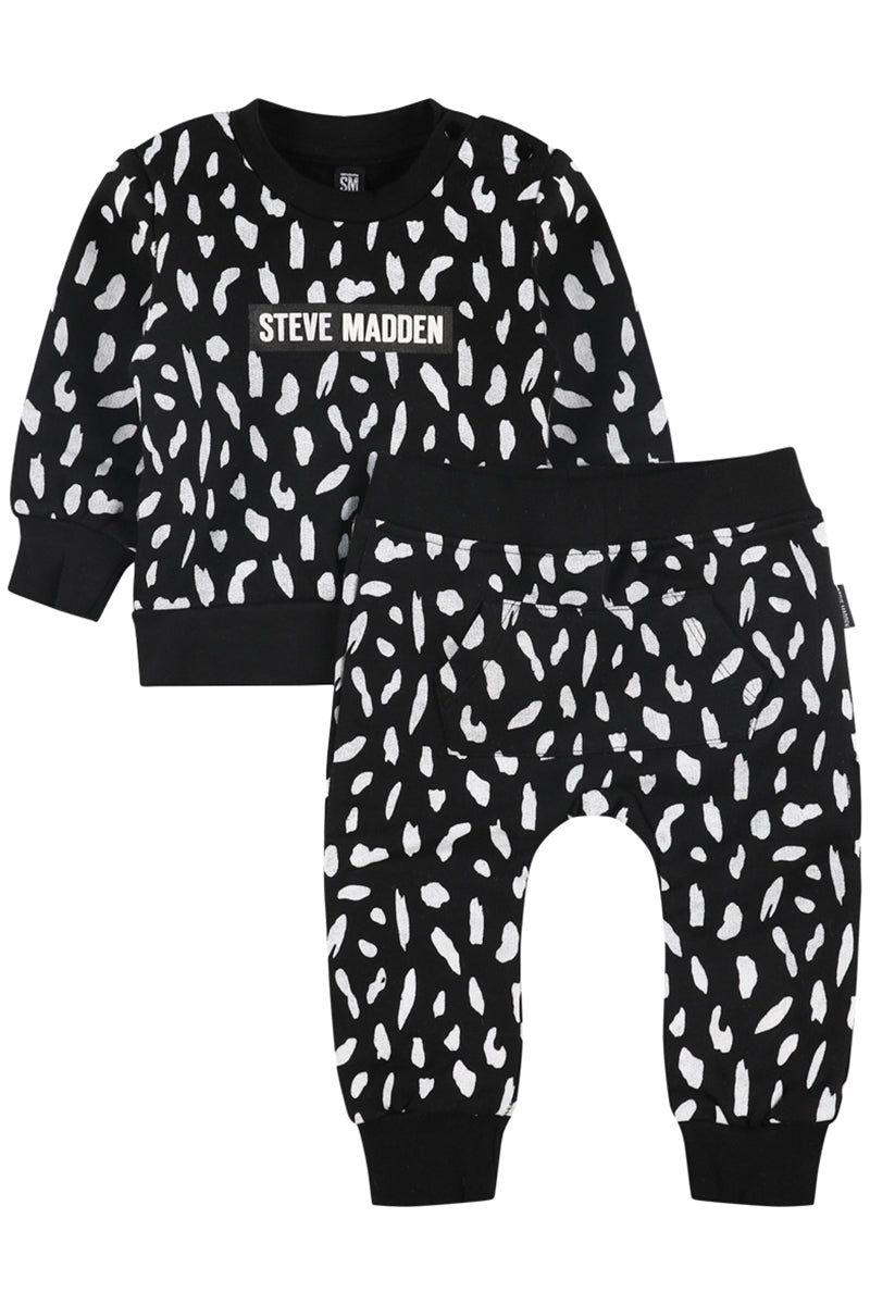 סט חולצה+מכנס פוטר STEVE MADDEN לתינוקות