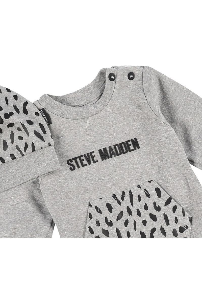 אוברול+כובע אינטרלוק STEVE MADDEN לתינוקות