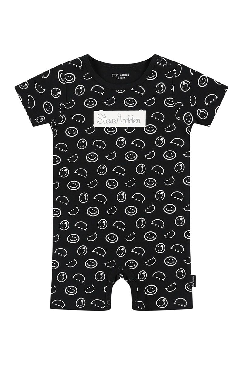 אוברול קצר STEVE MADDEN לוגו מרכזי לתינוקות