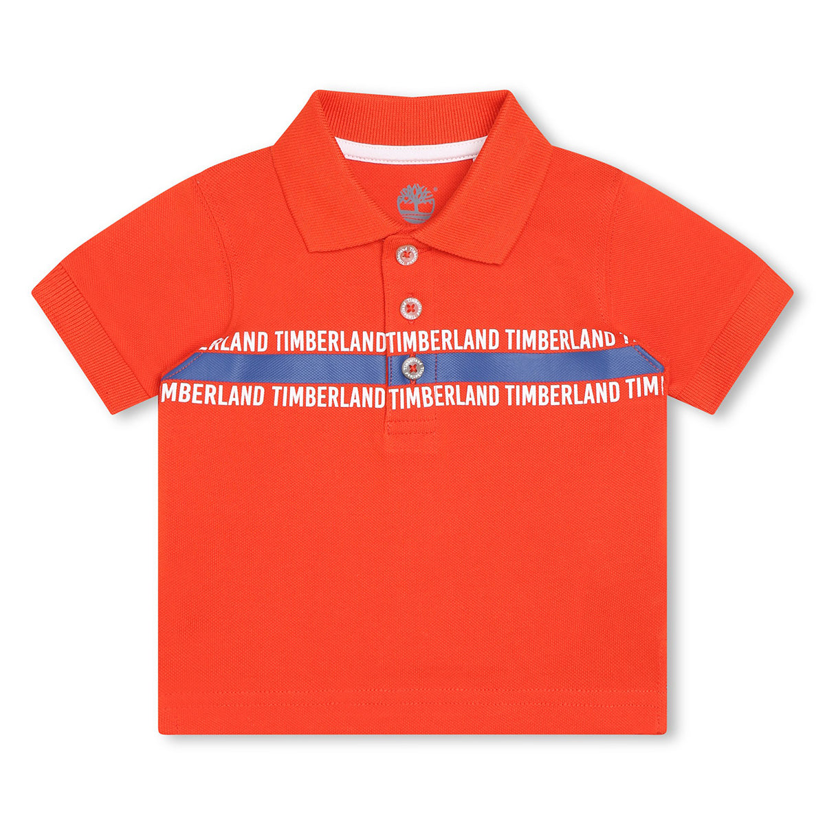 חולצת צווארון TIMBERLAND פס צבע לתינוקות