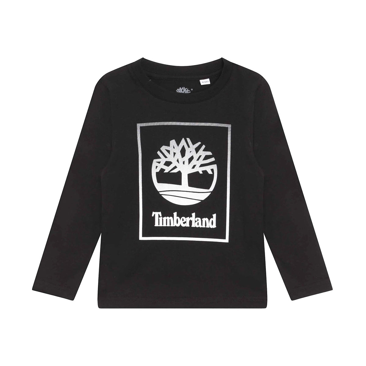 חולצת טי שרט TIMBERLAND ארוכה לוגו בריבוע לילדים