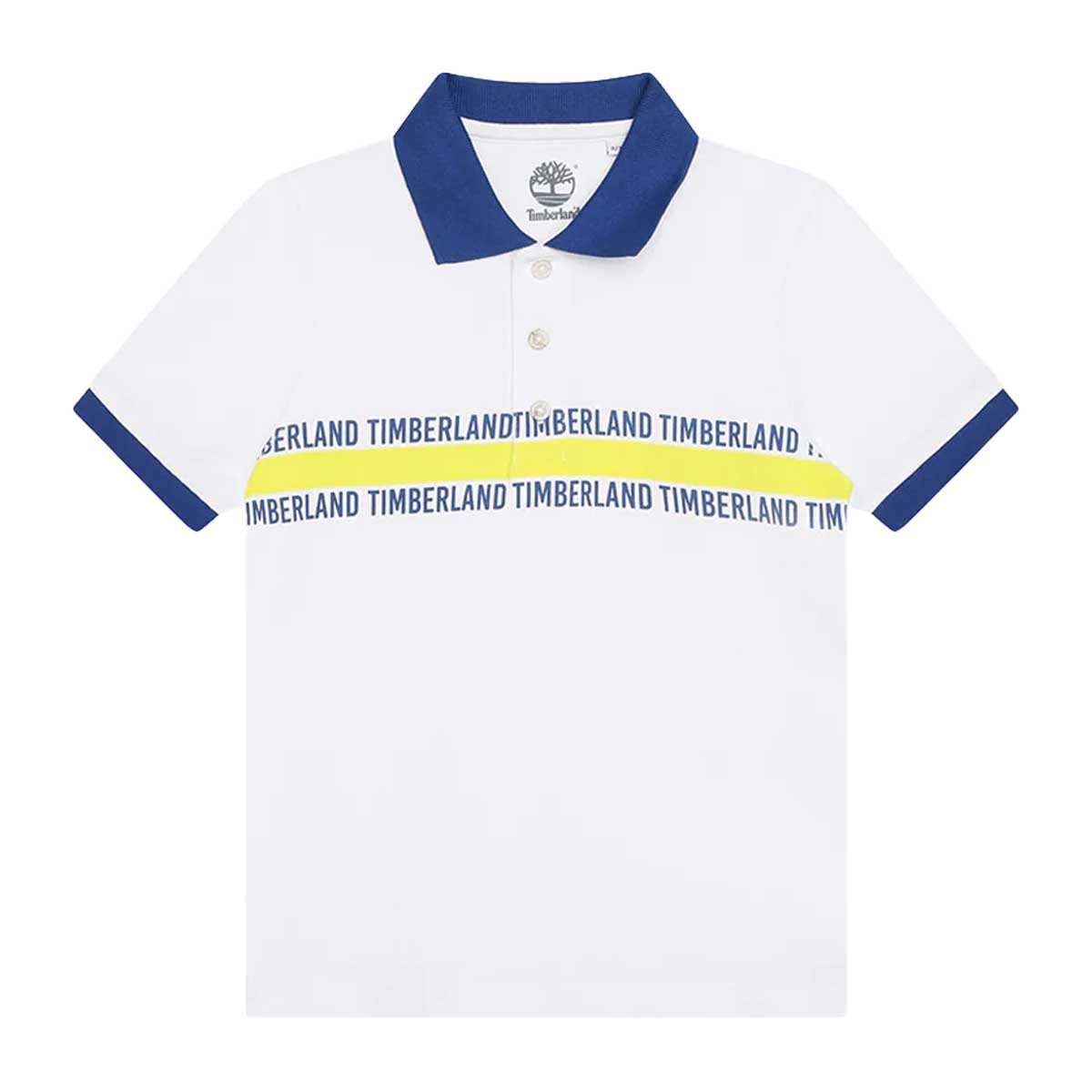 חולצת צווארון TIMBERLAND פס צבע לילדים