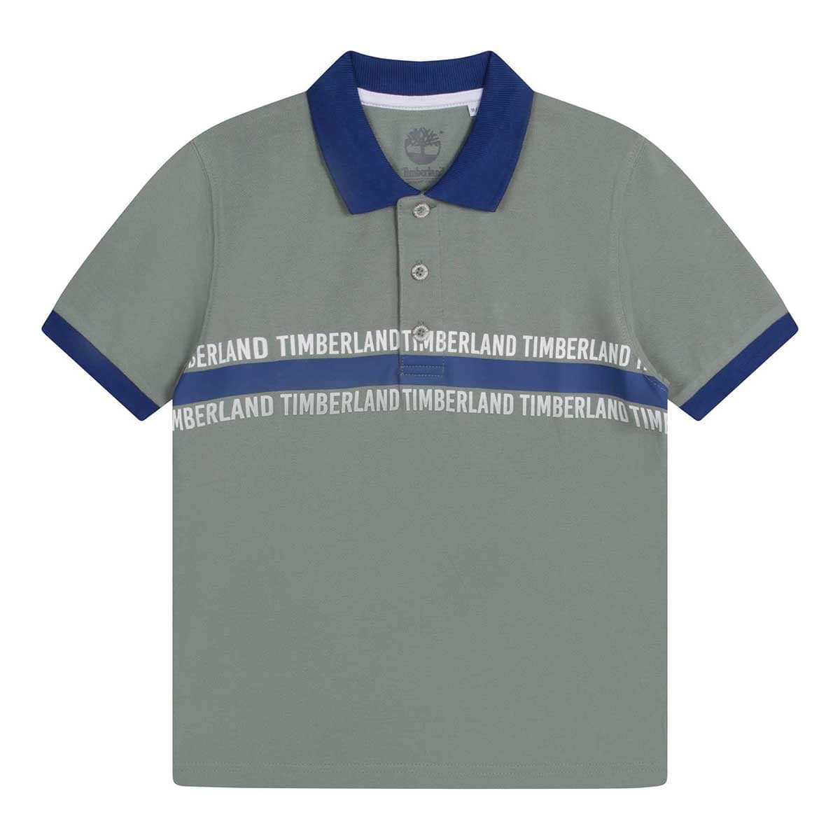חולצת צווארון TIMBERLAND פס צבע לילדים