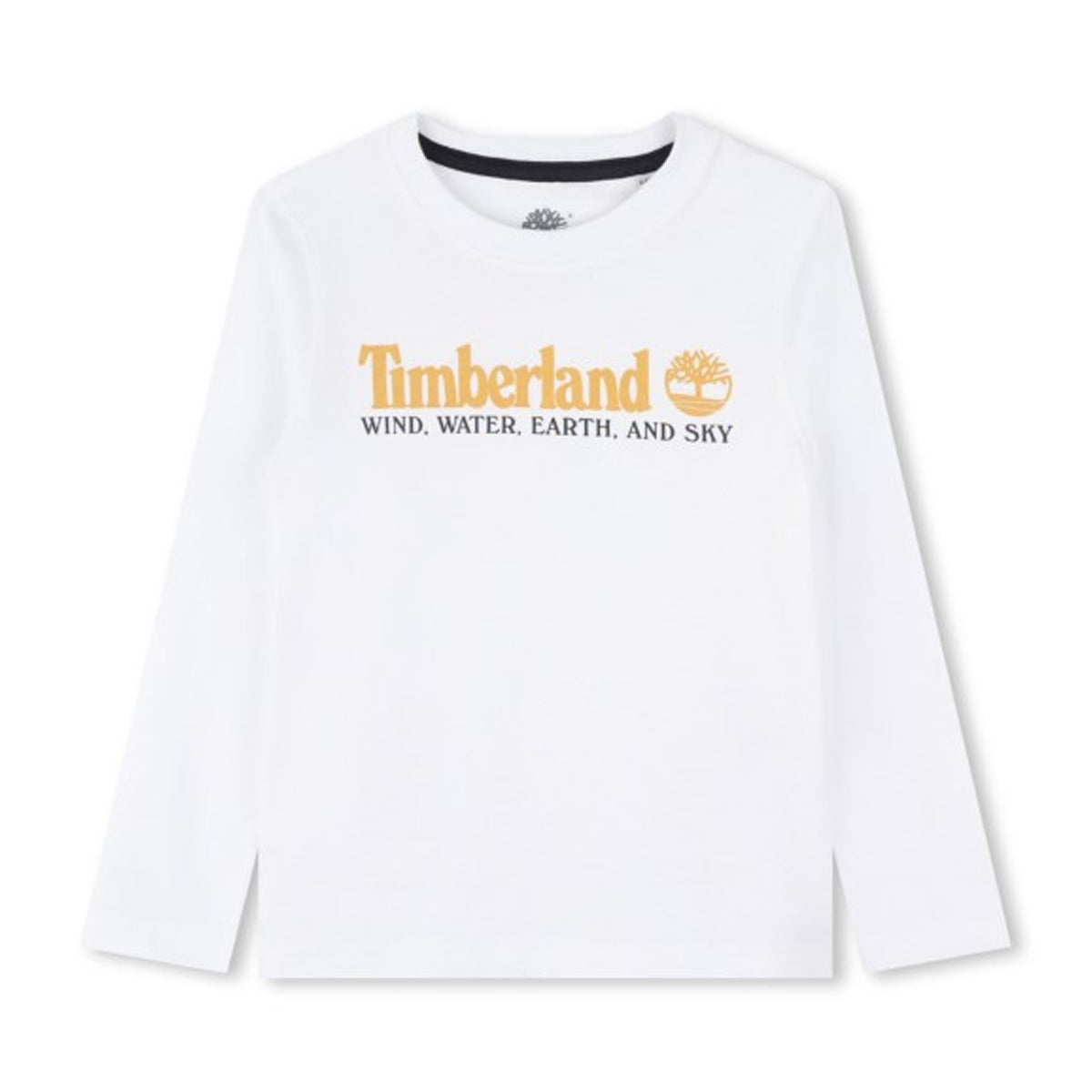 חולצת טי שירט TIMBERLAND ארוכה לוגו באמצע לילדים