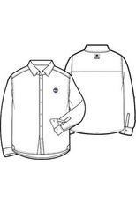 חולצה מכופתרת TIMBERLAND אלגנטית לוגו מותג בצד לילדים