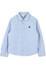 חולצה מכופתרת TIMBERLAND אלגנטית לוגו מותג בצד לילדים