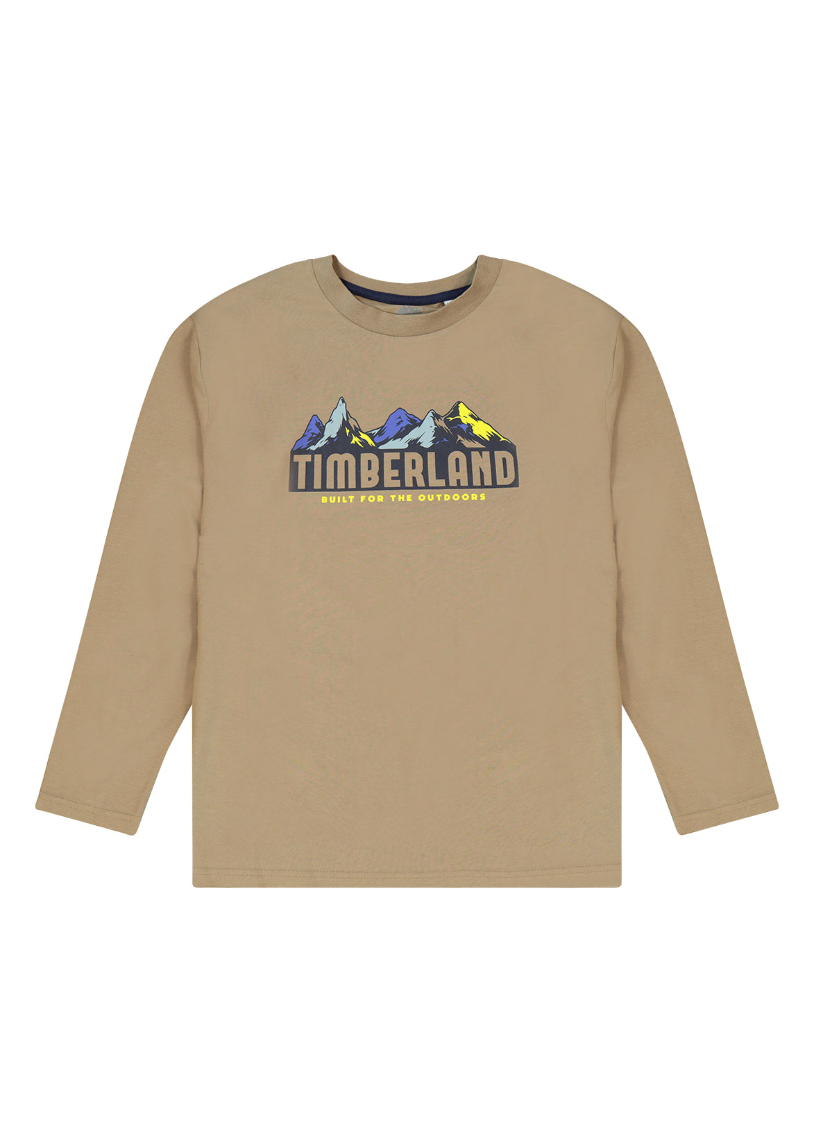 חולצת טישרט TIMBERLAND שרוול ארוך לוגו הרים לילדים Green / 4Y