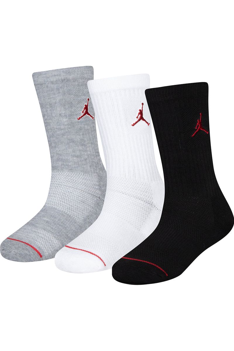 שלישיית גרביים JORDAN גבוהות לוגו מותג לילדים