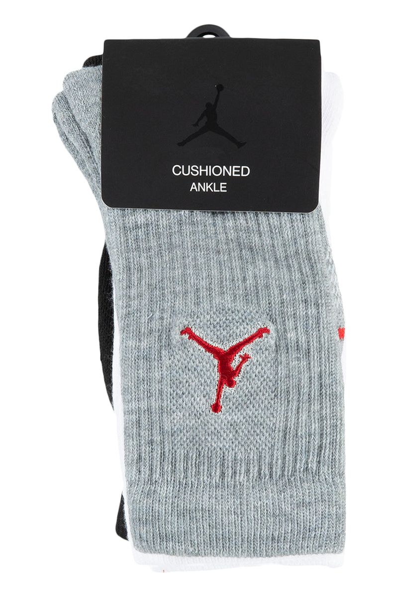 שלישיית גרביים JORDAN גבוהות לוגו מותג לילדים