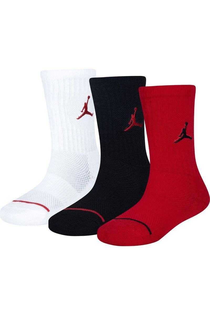 שלישיית גרביים JORDAN גבוהות לוגו מותג לילדים