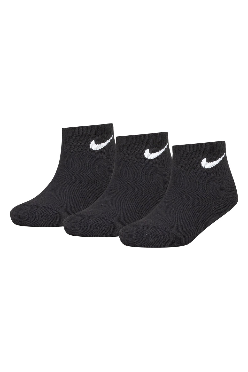 שלישיית גרבי NIKE לוגו מותג לילדים BLACK / 27-35