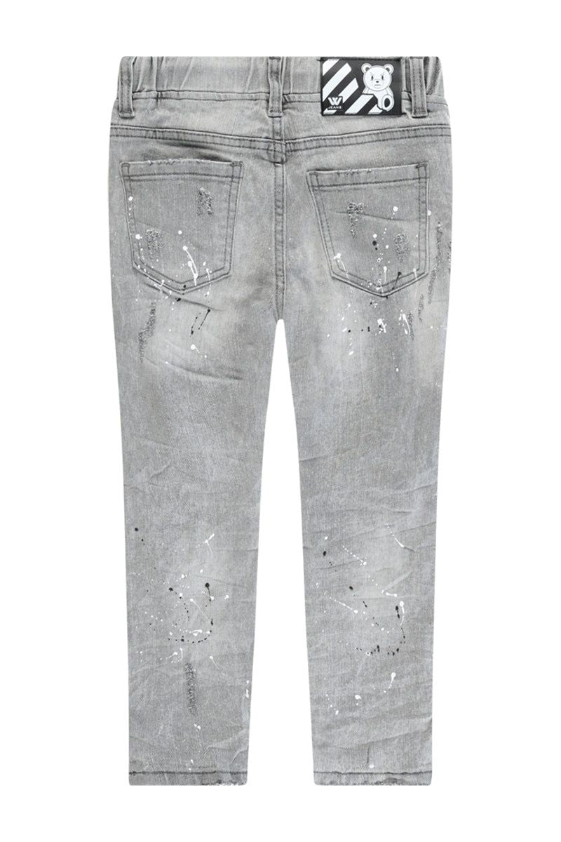 מכנסי ג'ינס W JEANS זריקות צבע לילדים