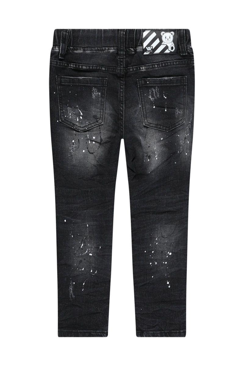 מכנסי ג'ינס W JEANS זריקות צבע לילדים