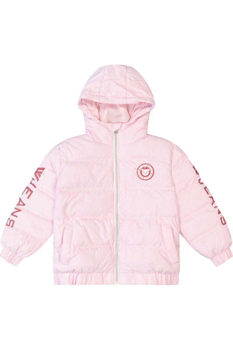 מעיל פוך W JEANS הדפס לוגו אחורי לילדות