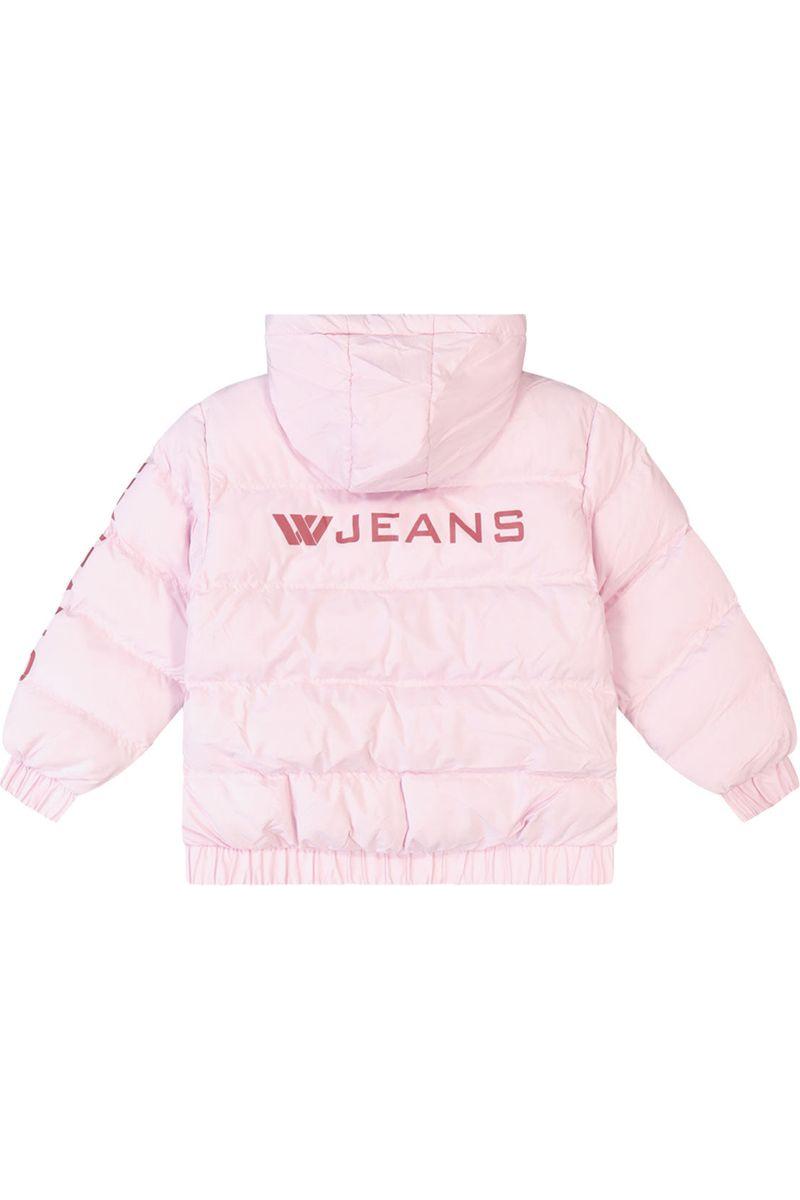 מעיל פוך W JEANS הדפס לוגו אחורי לילדות