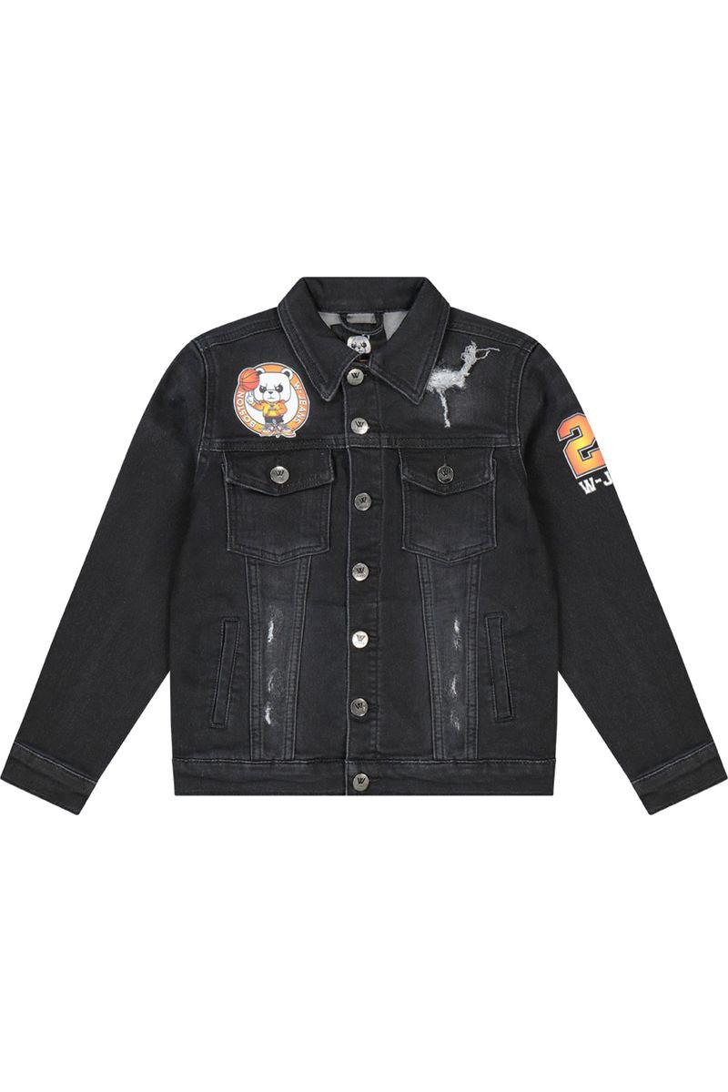 ג'קט ג'ינס W JEANS הדפס אחורי לילדים
