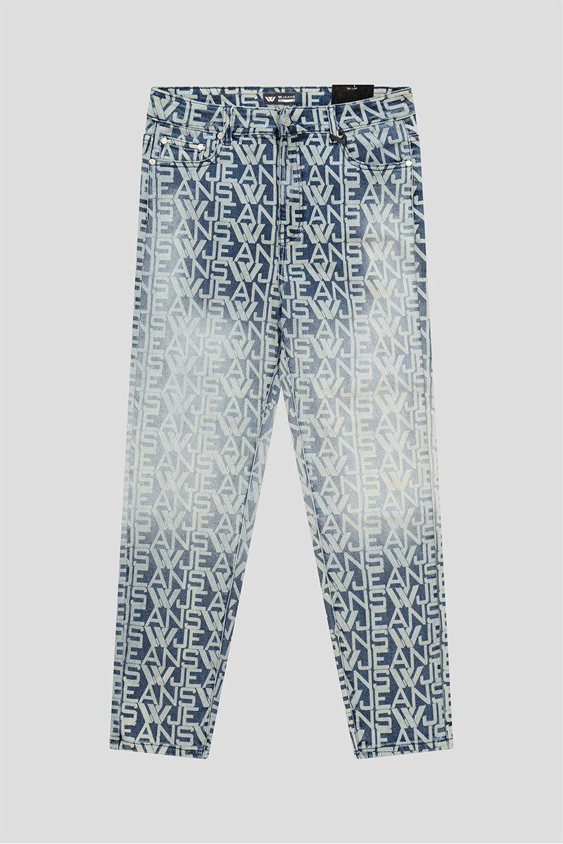 מכנסי ג'ינס W JEANS בצבע כחול לנשים