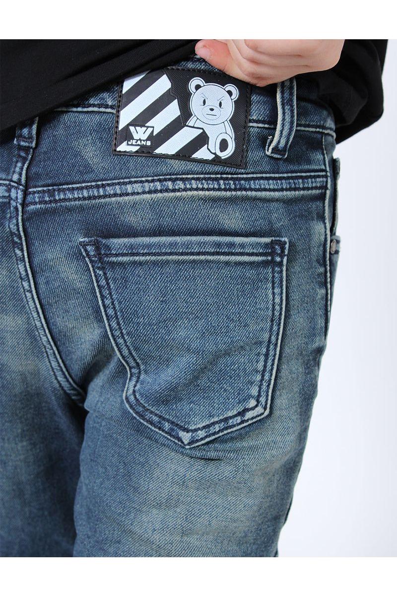 מכנסי ג'ינס W JEANS משופשפים לילדים