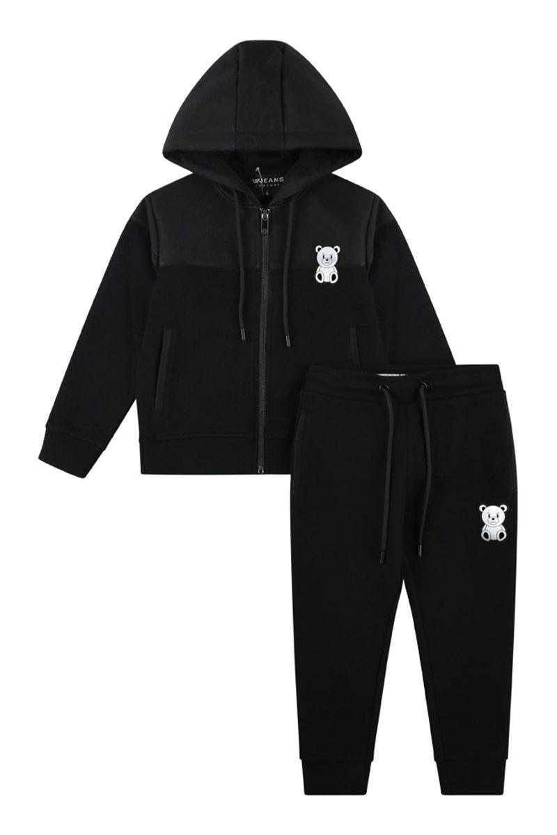 חליפת טרנינג W JEANS דובי בצד לילדים