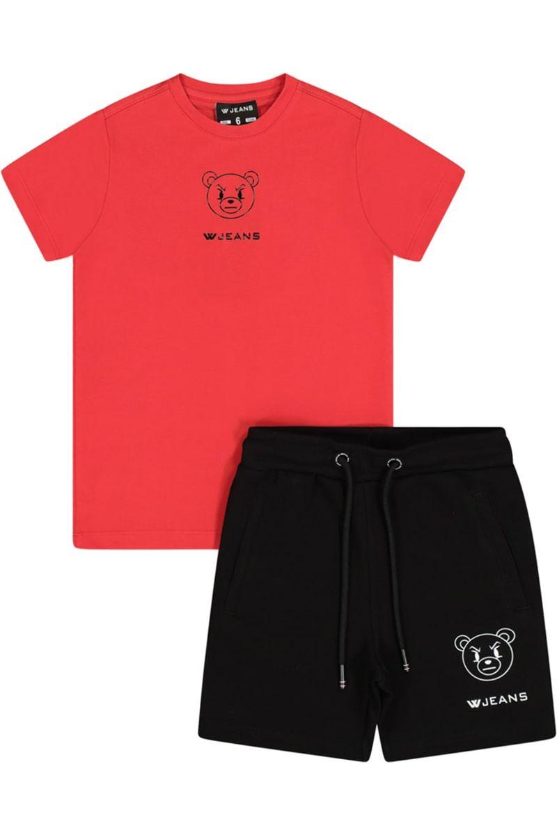 חליפת טריקו W JEANS הדפס אחורי לילדים