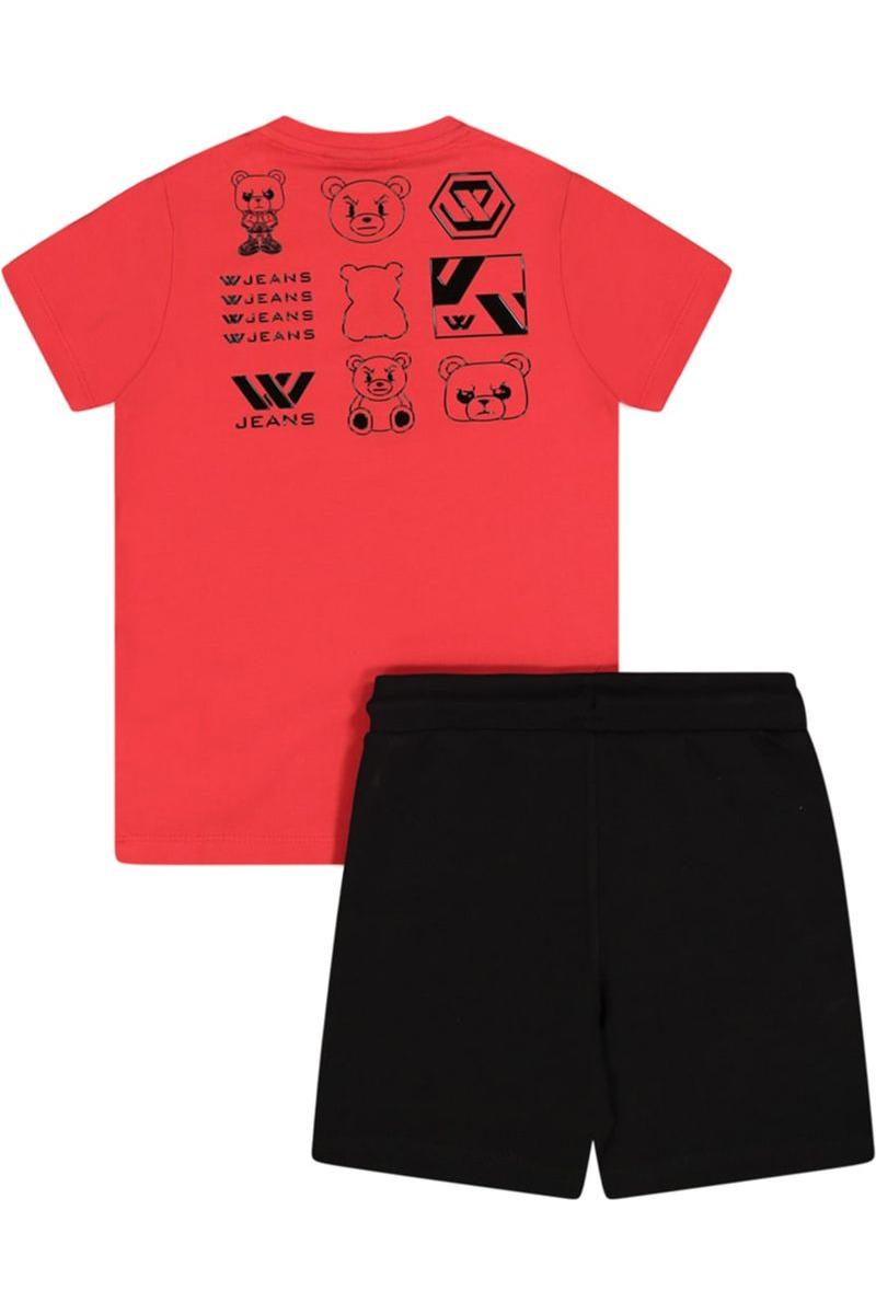 חליפת טריקו W JEANS הדפס אחורי לילדים